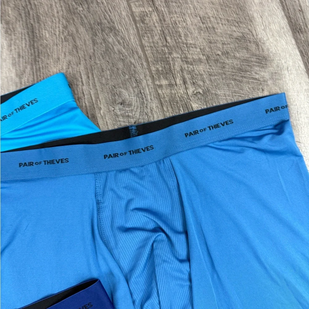 Pair Of‎ Theives Men's Blue Boxer Briefs Set